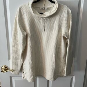 L.L. Bean Quilted Side Snap Sweater